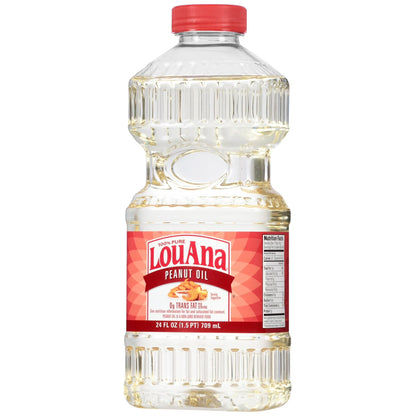 LouAna 100% Pure Peanut Oil 24 fl. oz. Bottle