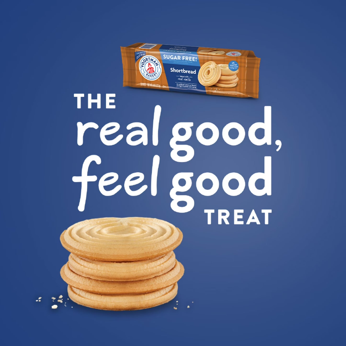 Voortman Bakery Zero Sugar Shortbread Cookies 8 oz., 9 Count