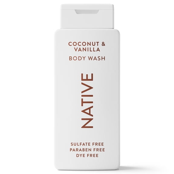 Native Coconut & Vanilla Body Wash 18 fl oz