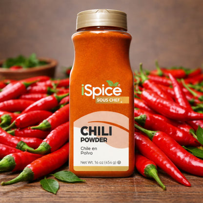 iSpice | Chili Powder | 16 oz | Gourmet Spice | Bulk Size | Kosher