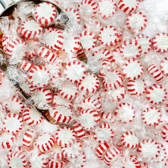 Starlight Peppermint Hard Candy - Bulk 2 Pounds Individually Wrapped Peppermints, Starlights Mints - Refreshing Peppermint Candies - Approx 170 Count