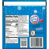 Charms, Blow Pop Mini, Christmas 2 oz Pouch, Peanut Free, Gluten Free. Milk & Soy may be present.