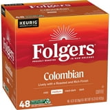 Folgers Colombian Coffee, Medium Roast, Keurig K Cup Pods, 48 count Box