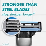 Gillette Mach3 Razor Blade Refill ,Manual Razor Men , 8 count