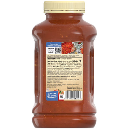 (6 pack) Prego Roasted Garlic and Herb Pasta Sauce, 45 oz Jar