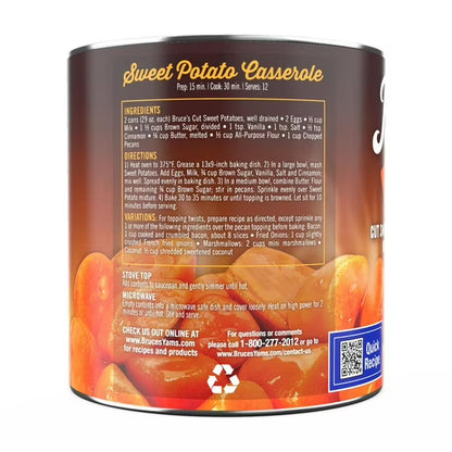 Bruce's Yams Cut Sweet Potatoes in Syrup, 29 oz Can, Allergen-Free