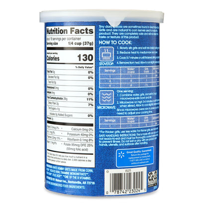 (4 pack) Great Value Quick Grits, 24 oz