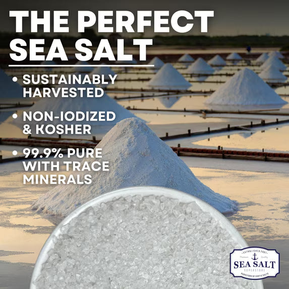 Sea Salt Superstore Coarse Grain Kosher Sea Salt Gluten-Free 5oz