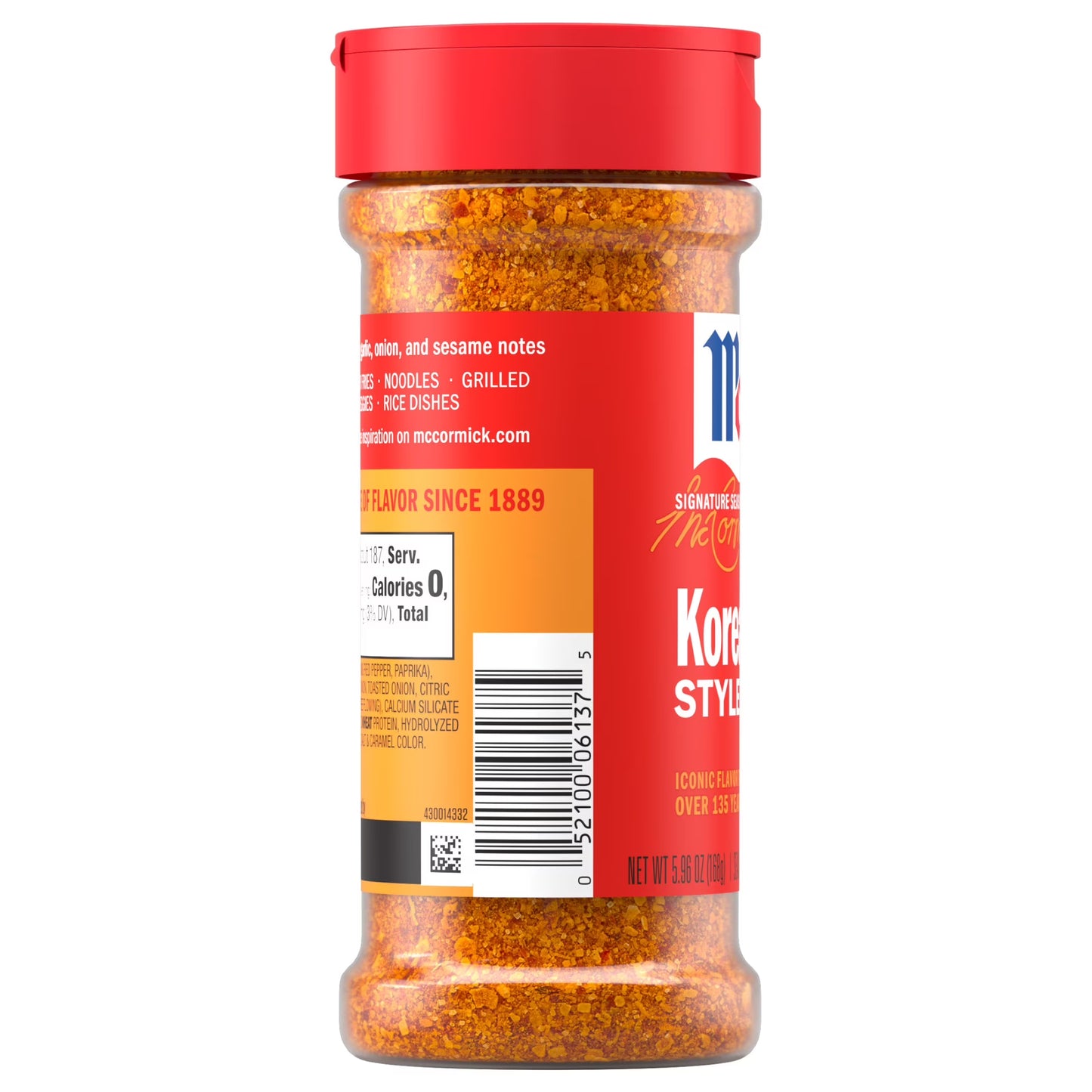 McCormick Korean Style Seasoning, 5.96 oz Bottle
