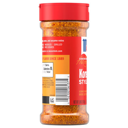 McCormick Korean Style Seasoning, 5.96 oz Bottle