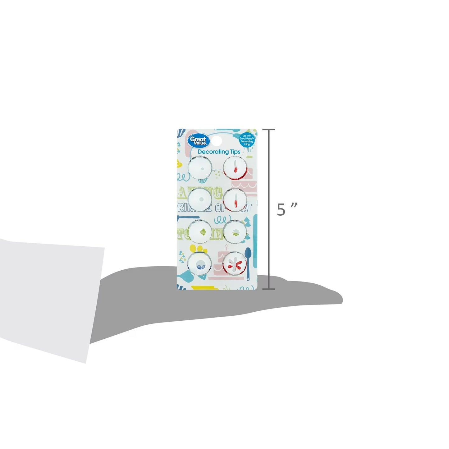 (2 pack) Great Value Decorating Tips, 8 Count