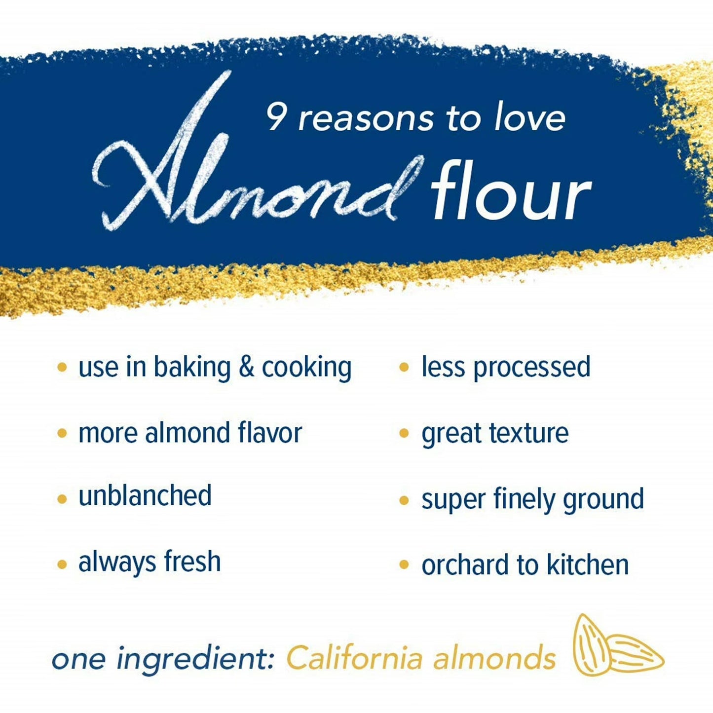 Fisher Chef's Naturals Gluten Free, No Preservatives, Non-GMO Almond Flour, 16 oz Bag