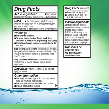 Refresh Tears Lubricant Eye Drops Multi-Pack, 4 ct.