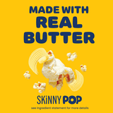 SkinnyPop Butter Flavored, Gluten Free Microwave Popcorn Bags, 2.8 oz (6 Count)