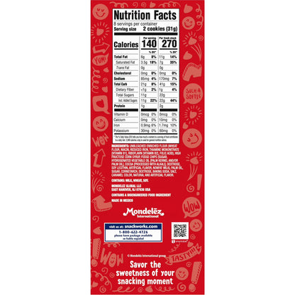 CHIPS AHOY! Fresh Stacks Chewy Fudgy Chocolate Chip Cookies, 8.66 oz (4 Multi Snack Packs)