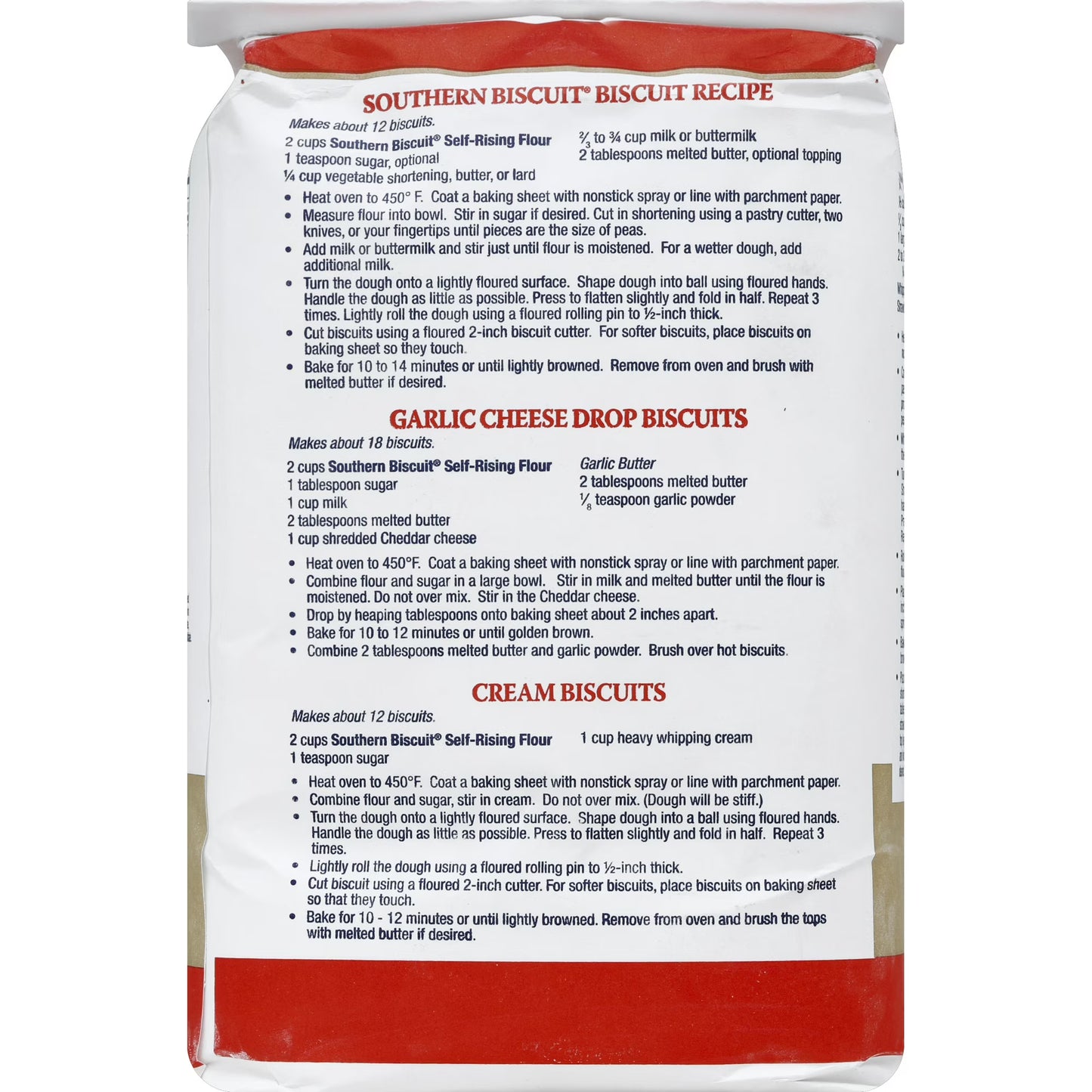(4 pack) Southern Biscuit Self-Rising Flour, 100% Soft Wheat, 80 oz Bag