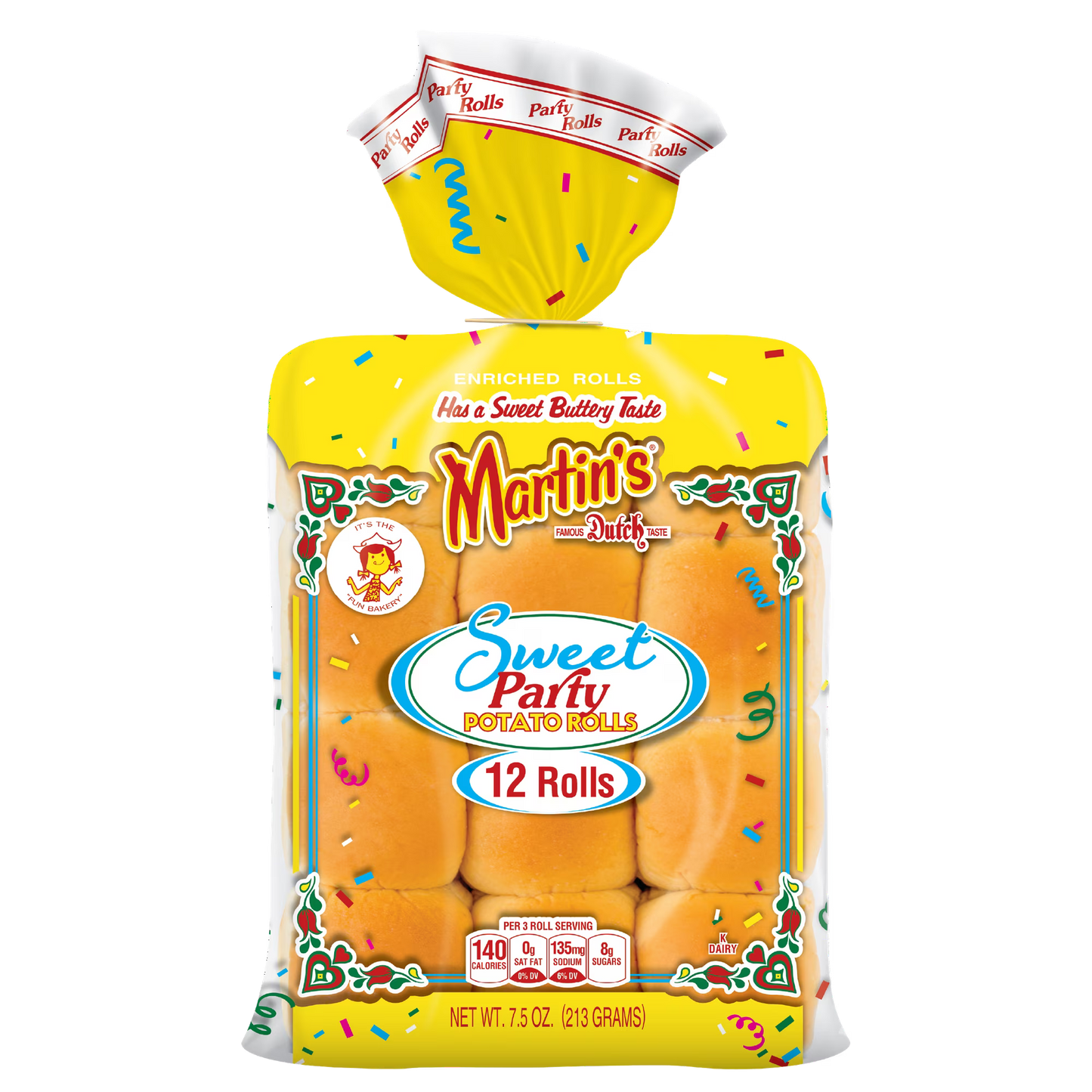 Martins Sweet Party Potato Rolls, Fresh Mini Dinner Rolls, 2" Buns