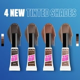 NYX Professional Makeup The Brow Glue Tinted Eyebrow Gel, Long-Hold Eyebrow Glue, Brown, 0.17 oz