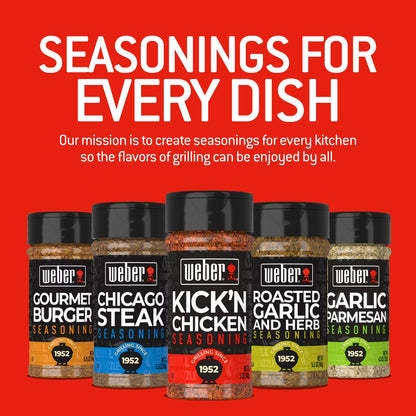 Weber Kick'n Chicken Seasoning, Gluten Free, 5 oz