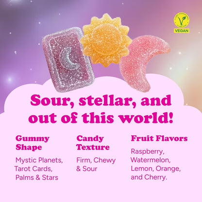 Katjes Cosmic Visions Sour Vegan Gummy Candy, Gelatin Free, 3 Pack