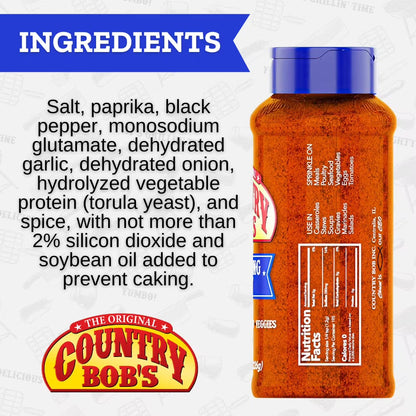 (2 pack) Country Bob's Seasoning Salt for Barbecue & Seasoning, 8oz