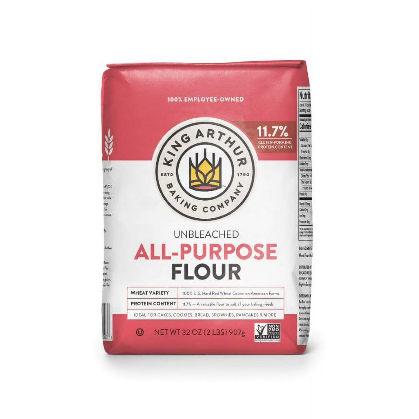 King Arthur Baking Company Non-GMO Project Verified, Certified Kosher Unbleached All Purpose Flour, 10 lb Bag