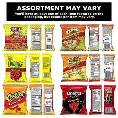 Frito-Lay Flamin' Hot Flavor Variety Pack Snack Chips, 40 Count Multipack