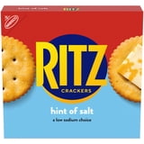 (3 pack) RITZ Hint of Salt Crackers, Snacks for Kids and Adults, Lunch Snacks, 13.7 oz