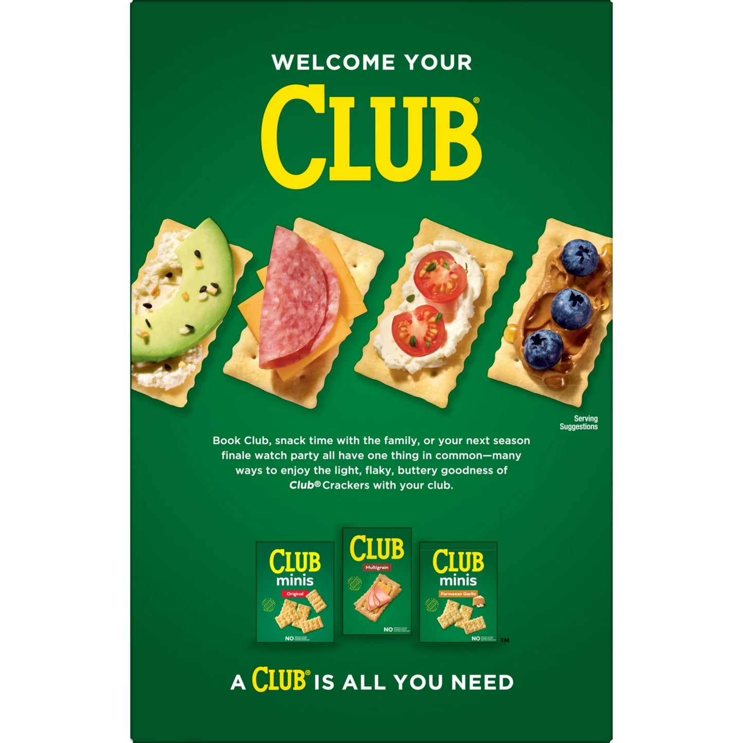 (2 pack) Club Snack Stacks Original Crackers, Lunch Snacks, 6 Count