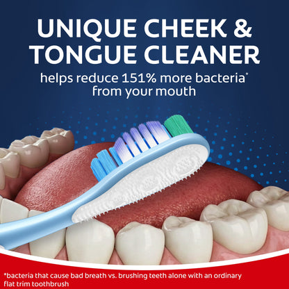 Colgate 360 Deep Clean Toothbrush Pack, Soft Adult Toothbrushes, 2 Pack