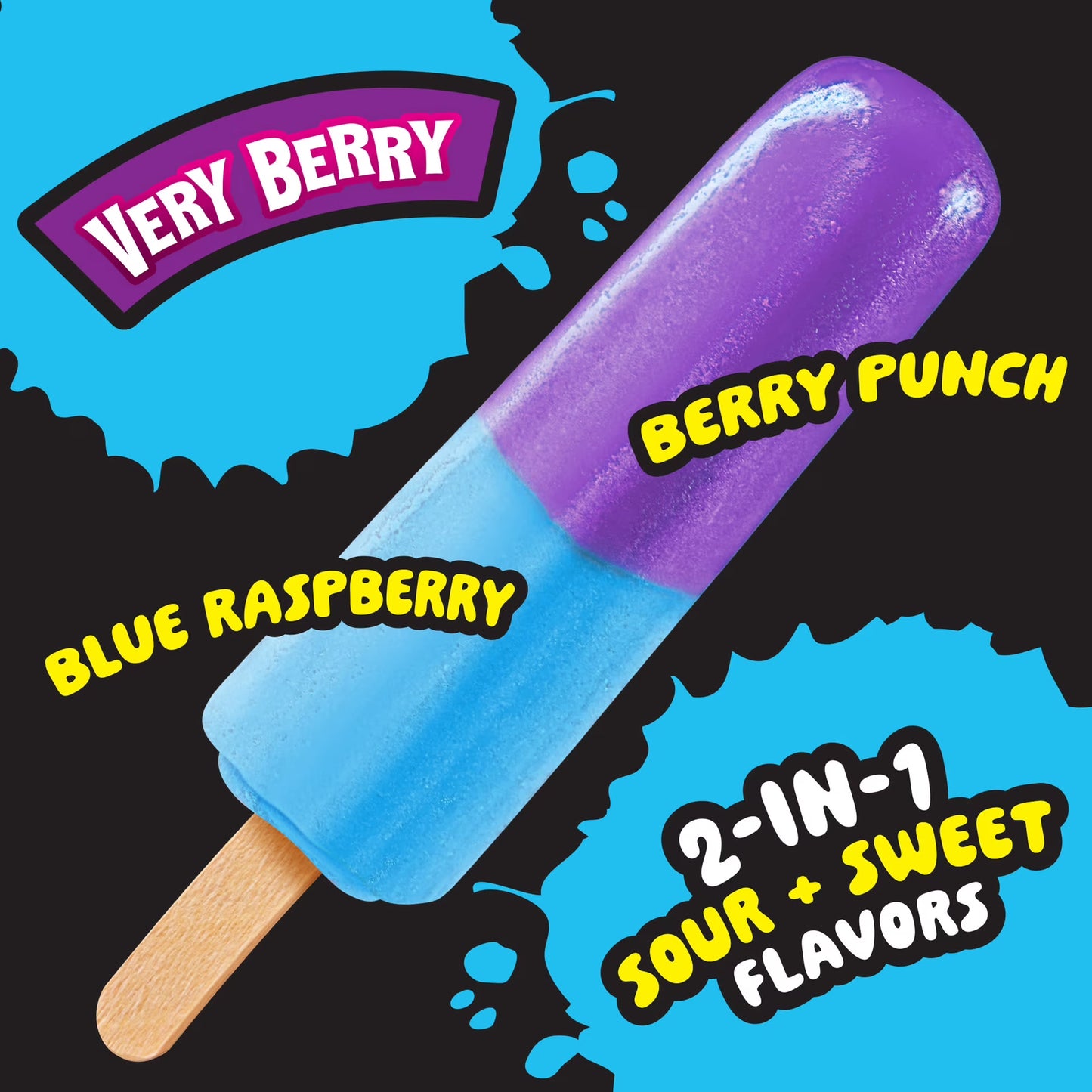 Trolli Frozen Gummi Pops Sour Gummy Candy Frozen Snacks, Very Berry, 10 count