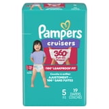Pampers Cruisers 360 Baby Diapers Size 5, 19 Count (Select for More Options)