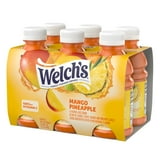 (3 pack) Welch's Mango Pineapple Juice Drink, 10 fl oz On-the-Go Bottle (Pack of 6)