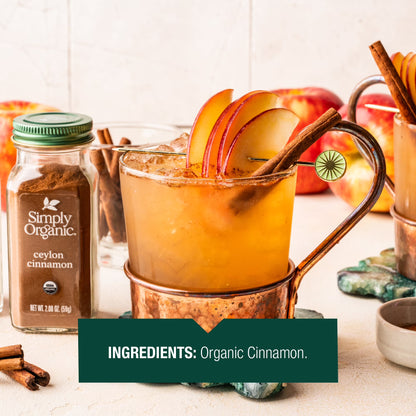 Simply Organic Ceylon Cinnamon Ground Certified Organic 2.08 oz. Bottle