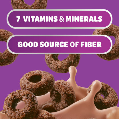 Kellogg's Cocoa Loops Original Breakfast Cereal, Good Source of Fiber Cup, 1.5 oz