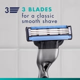 Gillette Mach3 Razor Blade Refill ,Manual Razor Men , 4 count