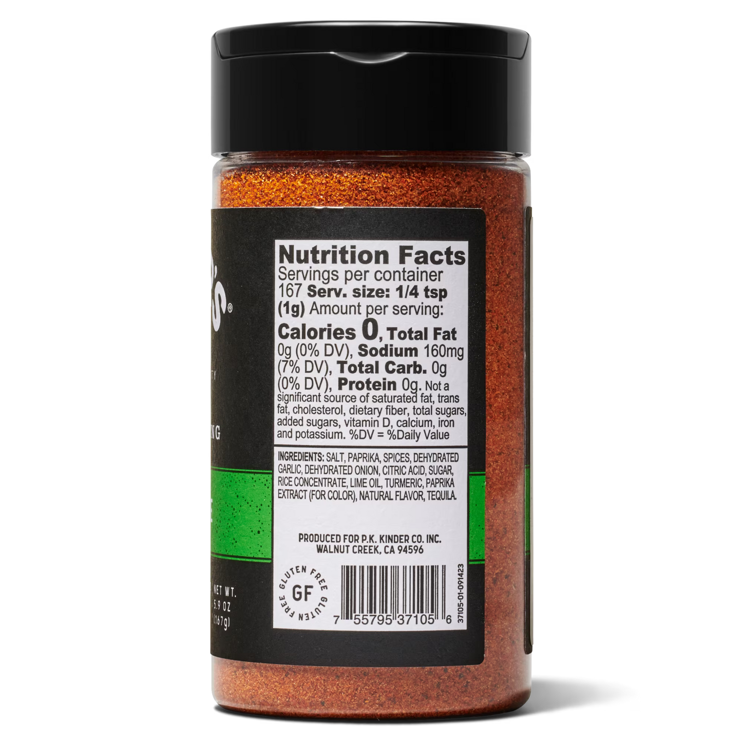Kinder's Tequila Lime Seasoning for Grilling, 5.9 oz