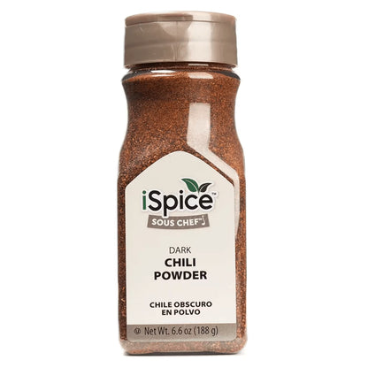 iSpice | Dark Chili Powder | 6.6 oz | Gourmet Spice | Kosher | Pure Ground