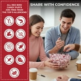 Red Bird Cinnamon Mints Individually Wrapped Candy, Allergen-Free, 52 oz Tub