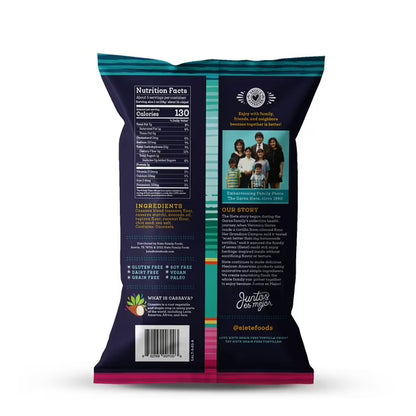 Siete Family Foods Grain Free Tortilla Chips, Sprinkle of Sea Salt, 5 oz