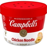 (4 pack) Campbell's Chicken Noodle Soup, 15.4 oz Microwavable Bowl