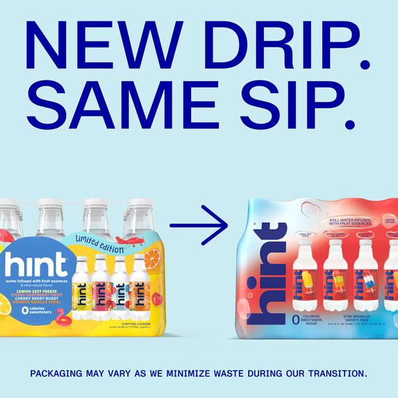 Hint Fruit-Infused Bottled Water, Summer Classics Variety Pack - Sugar Free Flavored Water with Zero Calories, Natural Fruit Essences, and No Artificial Sweeteners - 16 Fl Oz (Pack of 12)