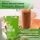 BetterBody Foods Organic Plant Based Protein Powder, 16g of Protein 24% DV, Vegan, 12.7 oz
