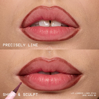 NYX Professional Makeup Lip Lingerie Lip Liner Stain, Waterproof Lip Color, Up All Night, 0.03 fl oz