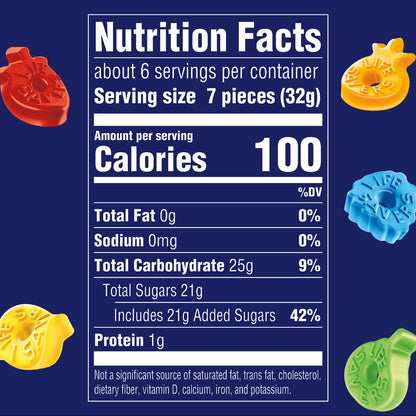 Life Savers Gummies Fruit Rings Gummy Candy - 7 oz Bag