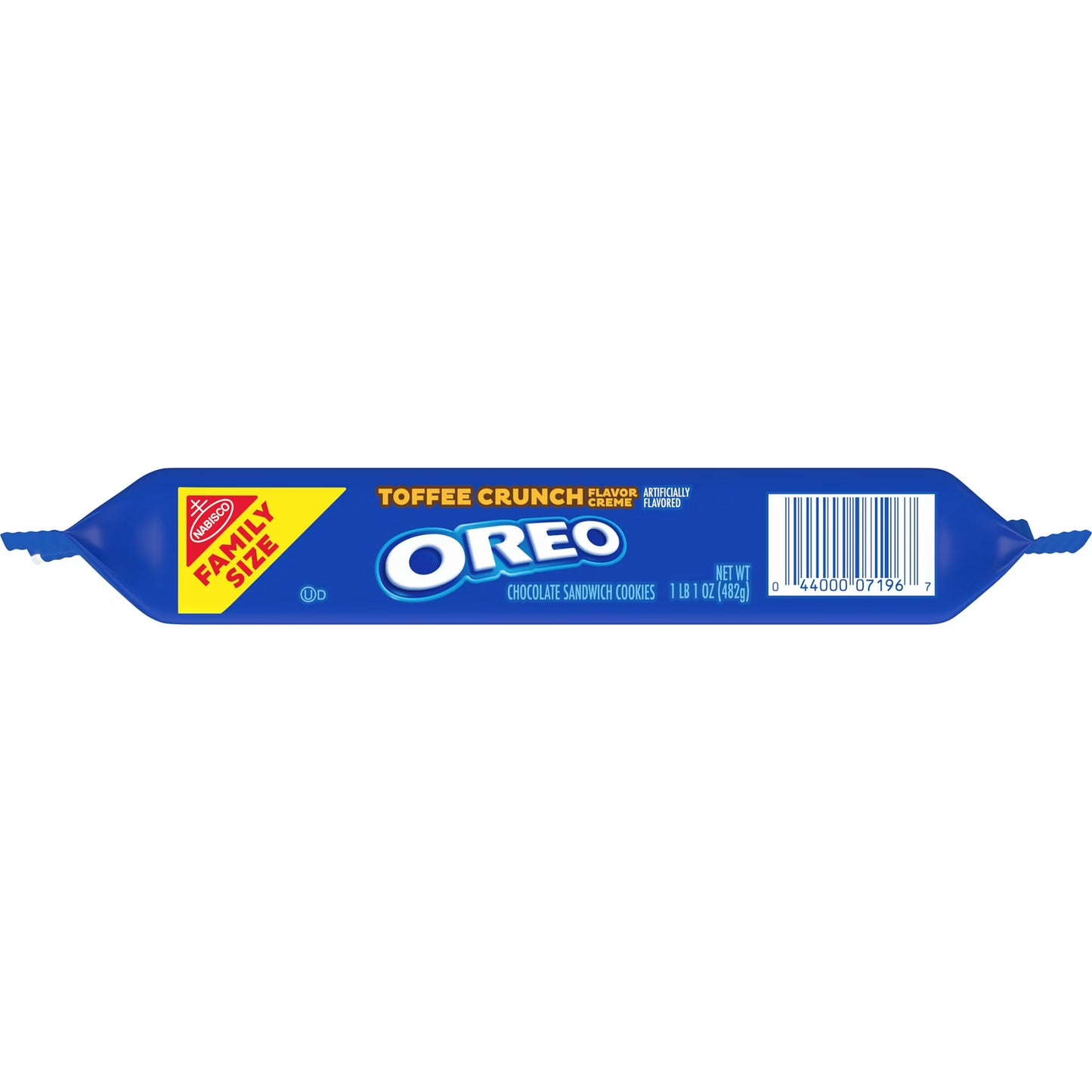 (3 pack) OREO Toffee Crunch Creme with Sugar Crystals Chocolate Sandwich Cookies, Family Size, 17 oz