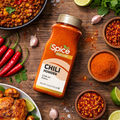 iSpice | Chili Powder | 16 oz | Gourmet Spice | Bulk Size | Kosher