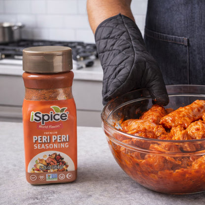 iSpice | Peri Peri Seasoning | 5.78 oz | Mixed Spice Seasoning | Halal | Kosher | Non GMO