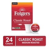 Folgers Classic Roast, Medium Roast Coffee, Keurig K Cup Pods, 24 Count Box