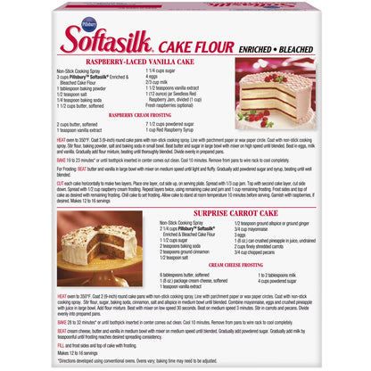(6 pack) Pillsbury Softasilk Cake Flour, 26 oz Box